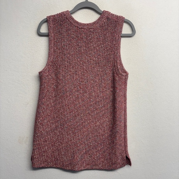 Ella Moss Marge Knit Crochet Tank Blouse Sweater XL Pink - Picture 2 of 8